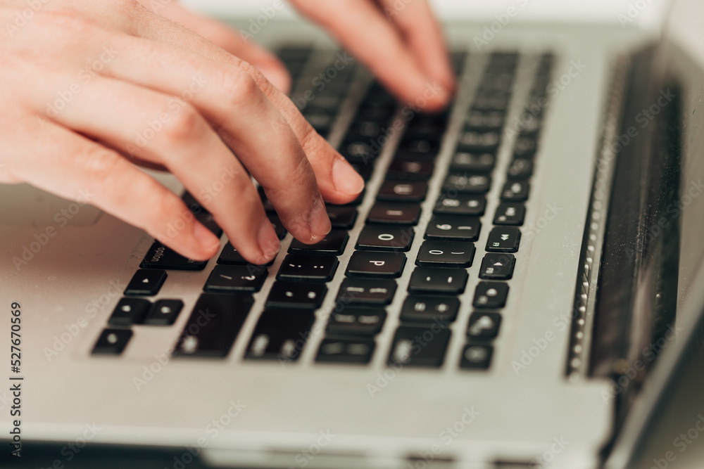 Close-Up Shot of Human Hands Placed Over Laptop Close-Up Shot of Human Hands Placed Over Laptop