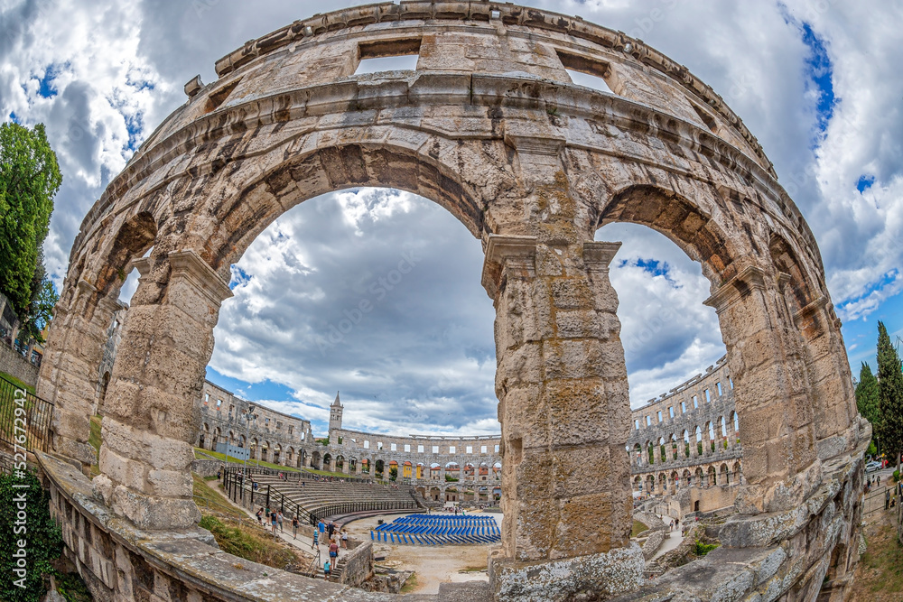 Pula Arena, a Roman amphitheatre in Pula, Croatia
