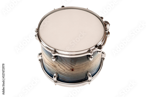 tom drum on a white background, for advertising and inscription