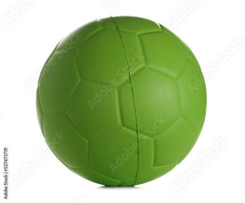 Green ball isolated on white background