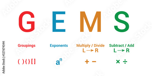 GEMS order of operations in maths