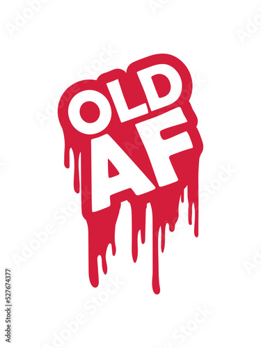 old AF Text Logo  photo