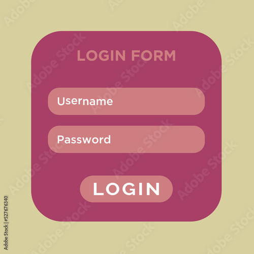 login screen, modern login page design vector illustration template.