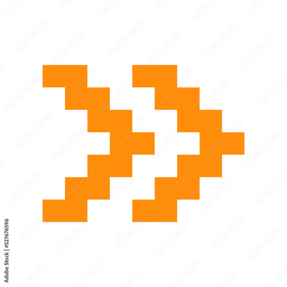 Obraz premium pixel arrow sticker 