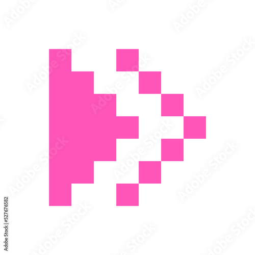 pixel arrow sticker 