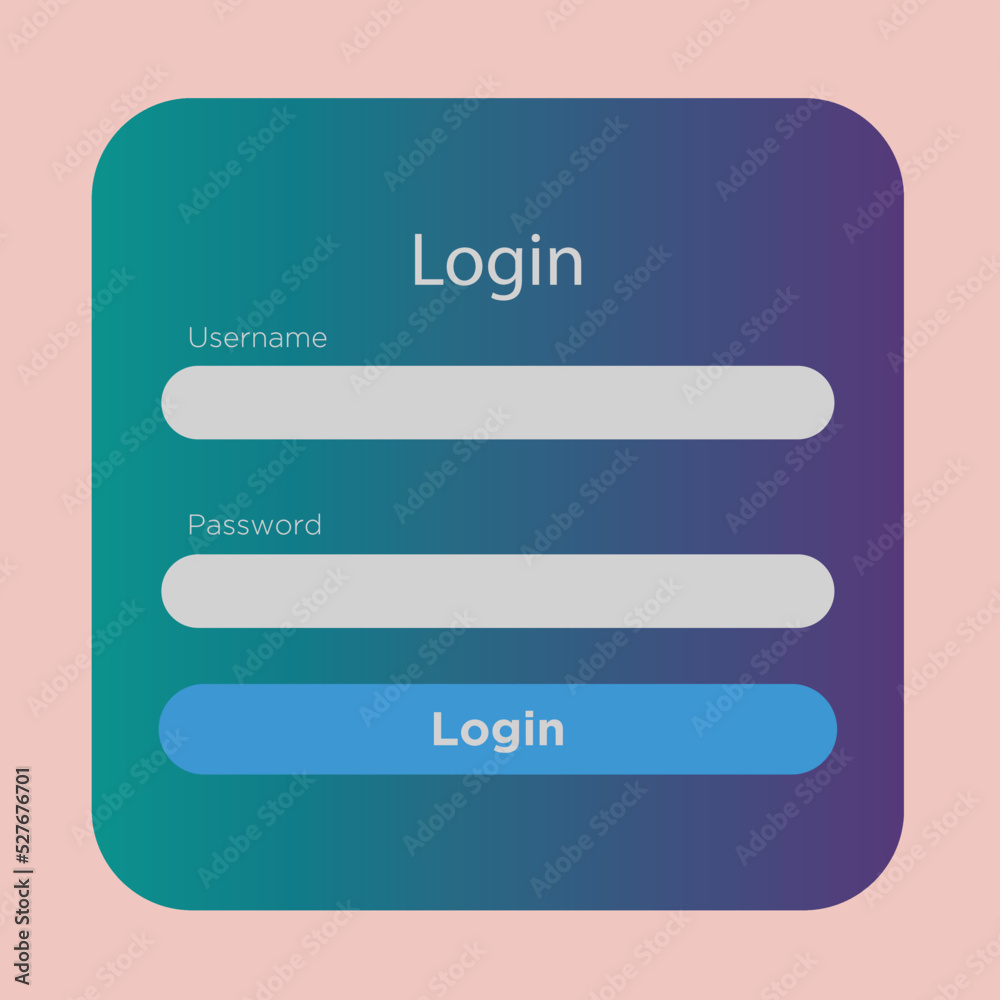 login form page. Vector template for your design. Website ui concept. login form page. Vector template for your design. Website ui concept.
