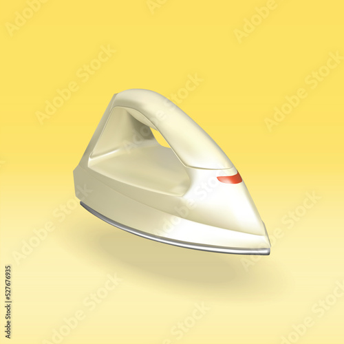 iron isolated vector 3d icon. iron 3d illustration.