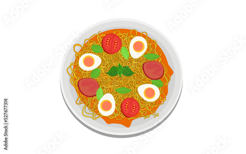 noodles bowl vector illustration art drawing design elements