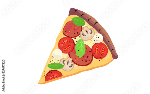 pizza slices vector illustration art drawing design elements