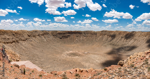 Famous Meteor Crater in Arizona, Popular Tourist Attraction of a Natural Phenomenon photo