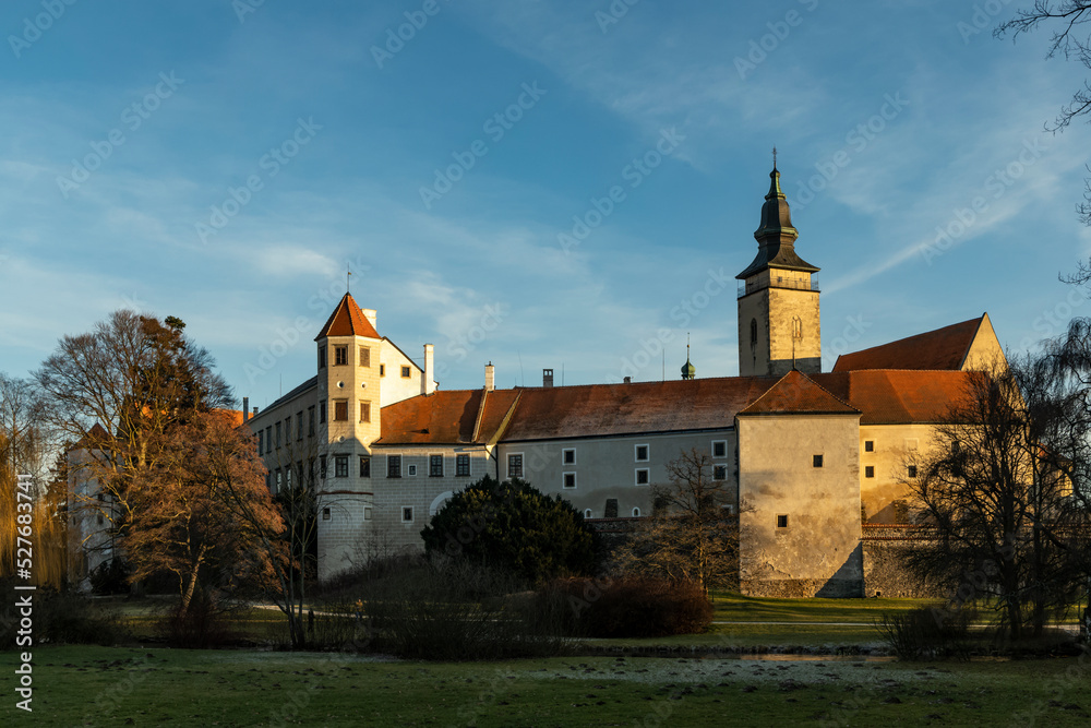 Telc, Unesco world heritage site, Southern Moravia, Czech Republic.
