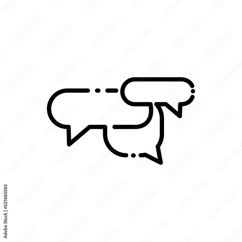 Communication Icon vector. linear art.