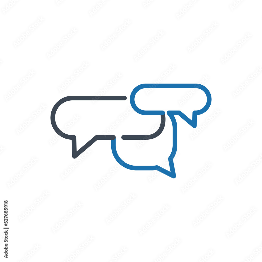 Fototapeta premium Communication Icon vector. Glyph Color