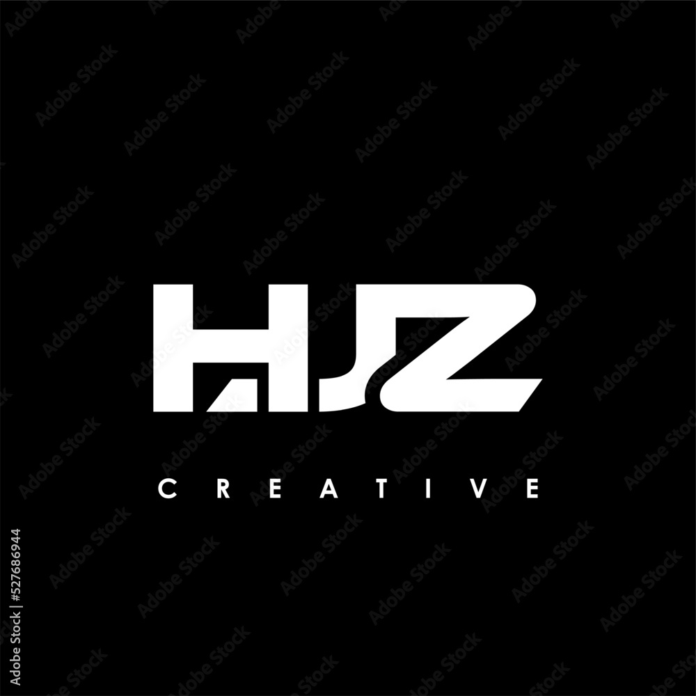 HJZ Letter Initial Logo Design Template Vector Illustration
