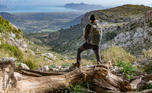 Hiking in the mountain