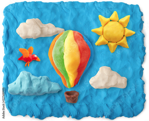 Picture made of playdough