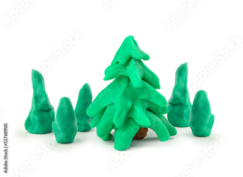 Tree of playdough photo