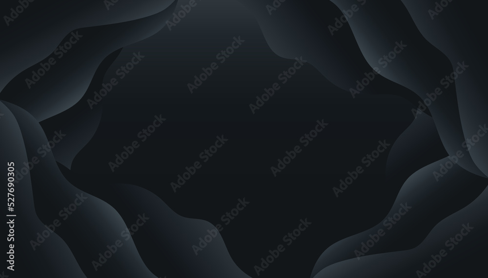 Black and Gold color Modern luxury background design with black shape