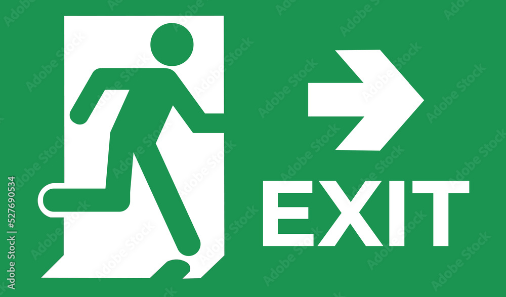 Isolated exit icon with right arrow.
Isolated exit icon with right arrow.