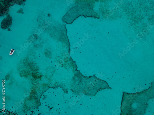 Aerial view of reef in the Bahmas