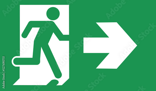 Isolated exit icon with right arrow. 
