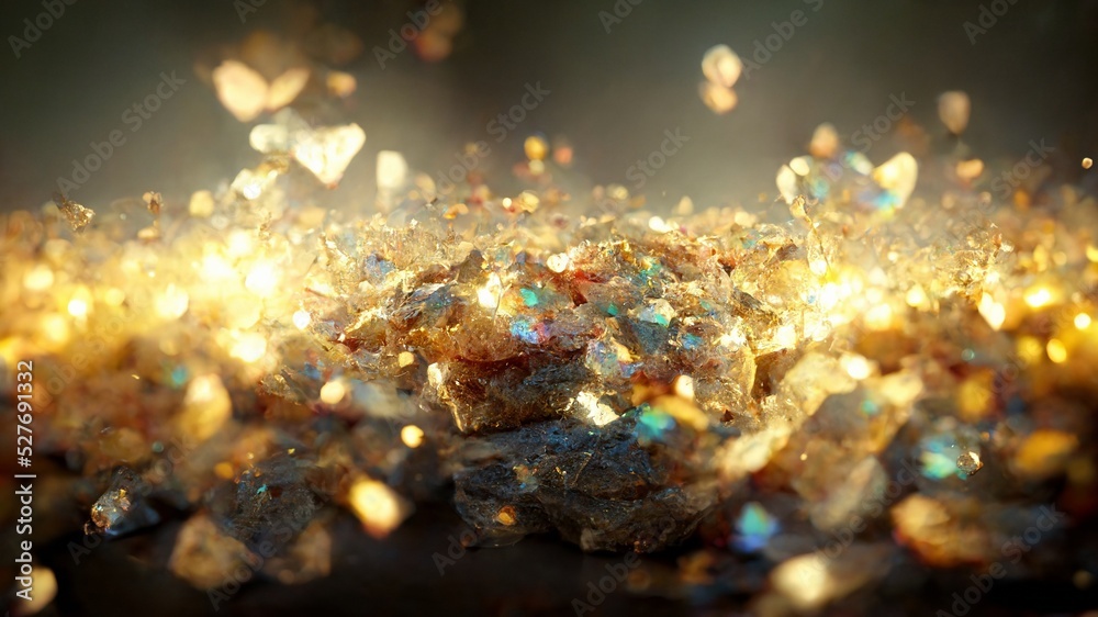 Gold glitter background. Magic concept. Abstract background with bokeh effect.
