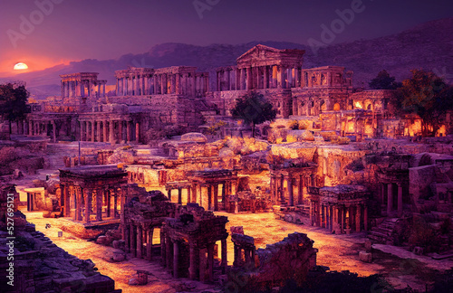 Ancient City. Ancient Civilizations of Europe.