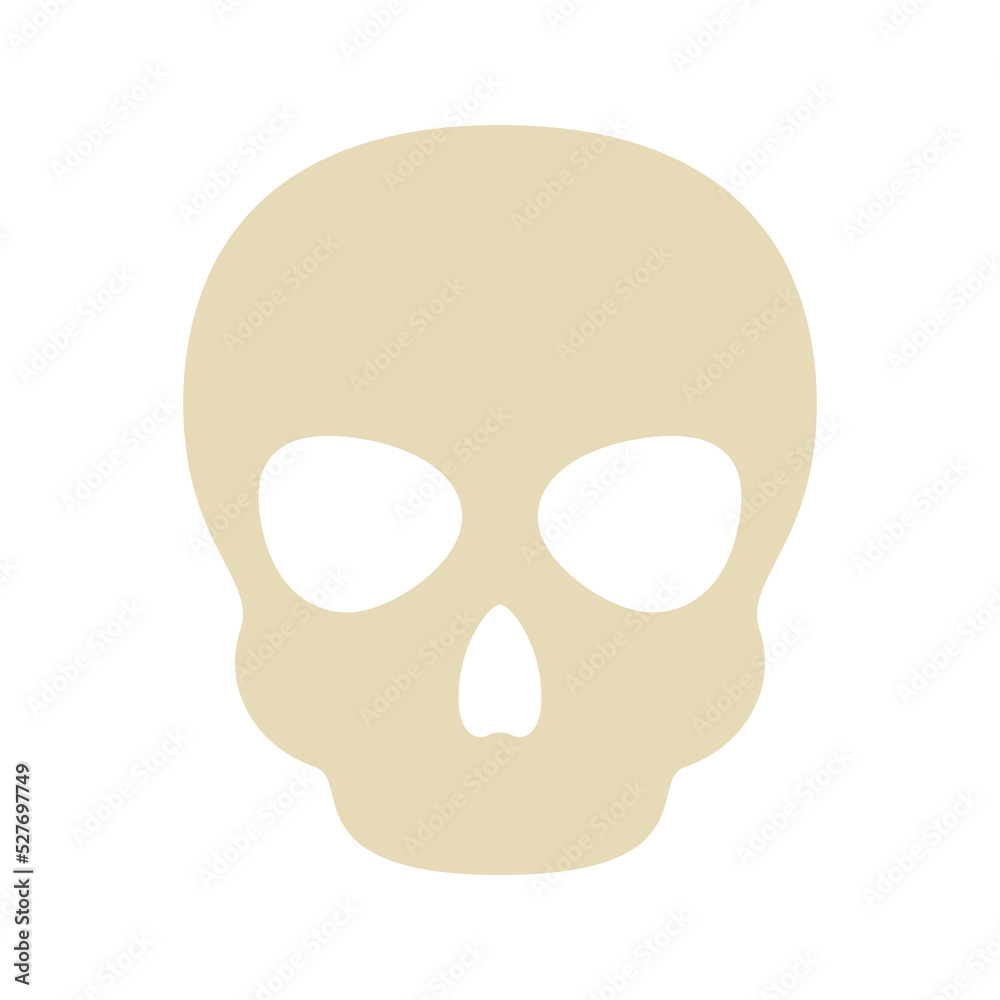 Skull isolated on white background Skull isolated on white background