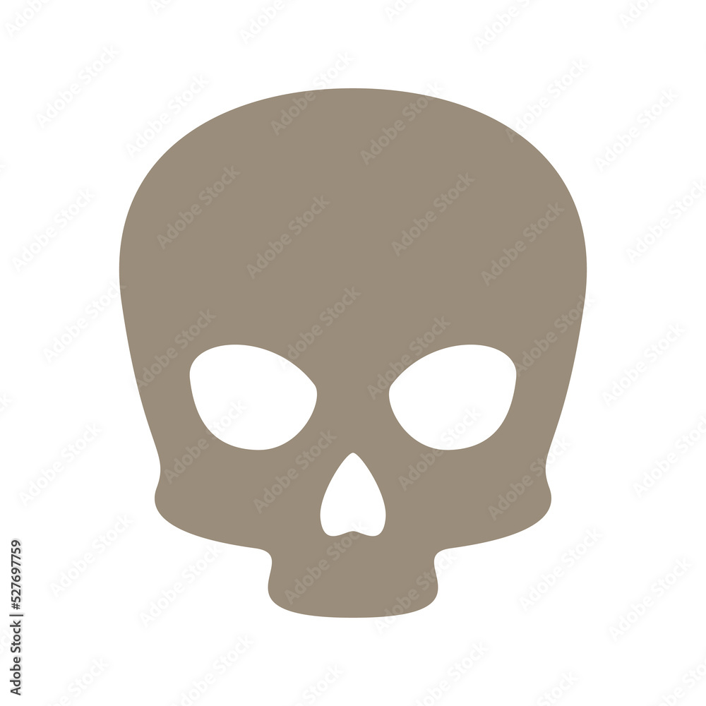 Skull isolated on white background Skull isolated on white background