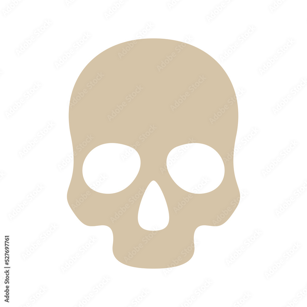 Skull isolated on white background Skull isolated on white background