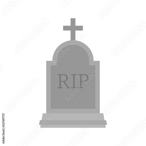 Tombstone isolated on white background