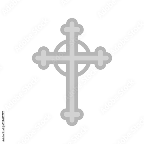 Christian Cross isolated on white background