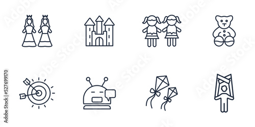 baby toy icons set . baby toy pack symbol vector elements for infographic web