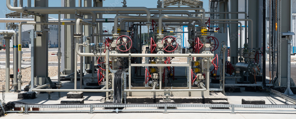 Sophisticated gas reduction plant with pressure reduction for further use