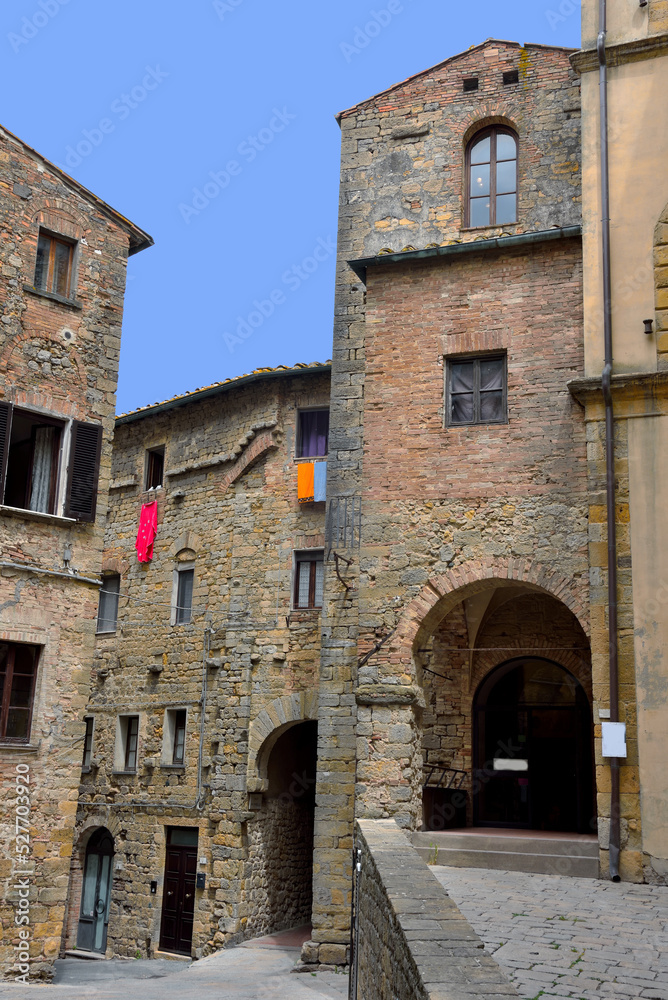 the historic center of Volterra tuscany Italy