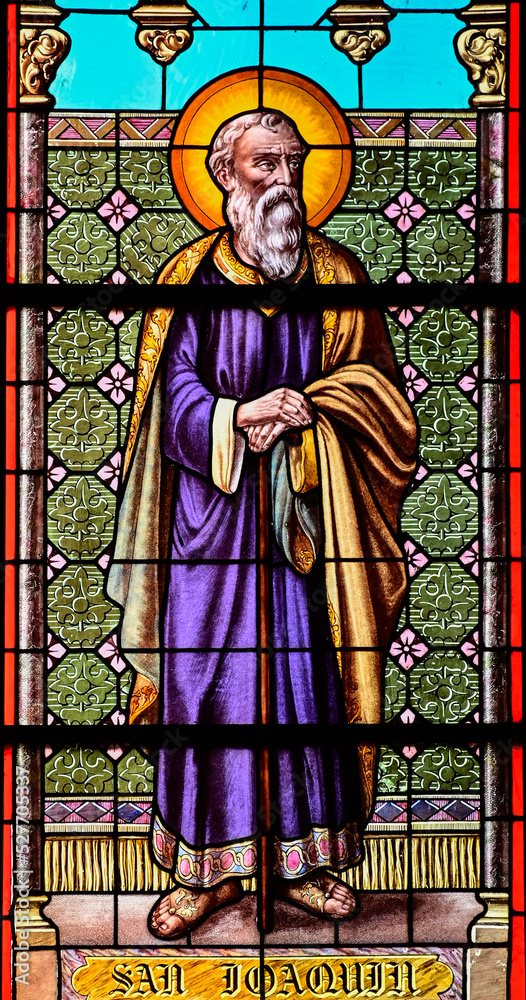 Fototapeta premium Saint Joaquim stain glass 