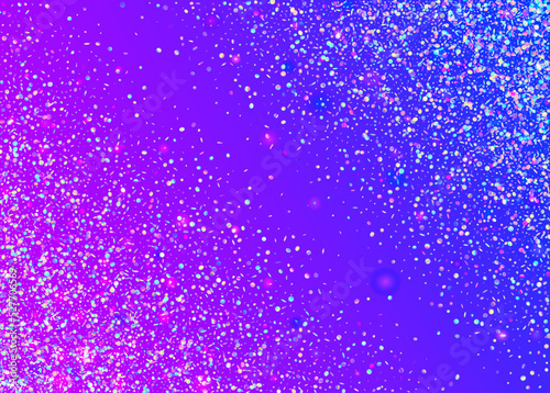 Cristal Background. Webpunk Foil. Disco Vaporwave Decoration. Retro Element. Pink Metal Glare. Kaleidoscope Texture. Glamour Art. Holographic Sparkles. Purple Cristal Background