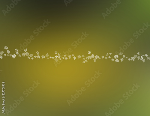 flowers and leaves on abstract background