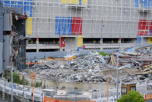 お台場　解体工事中　2022年8月
