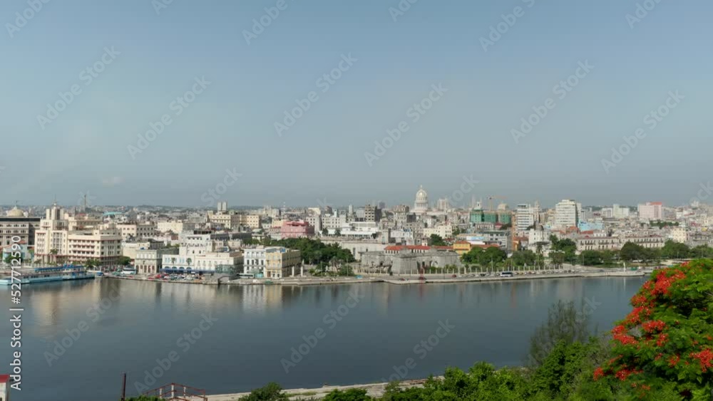 a view of old havana city and the harbor from the christ of havana statue in havana, cuba a view of old havana city and the harbor from the christ of havana statue in havana, cuba