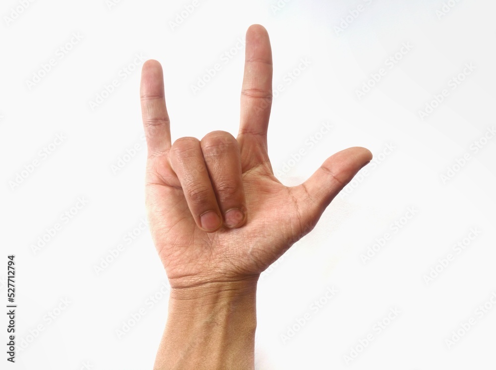 hand showing sign hand showing sign