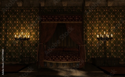 Medieval Bedchamber Interior