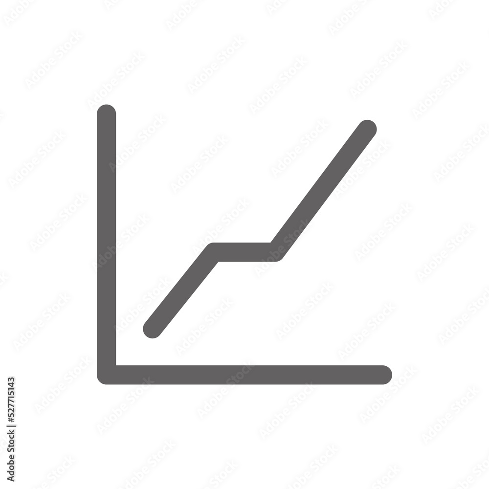 Growing graph performance icon. minimal line icons, perfect for web design or business applications. Simple vector illustration. Growing graph performance icon. minimal line icons, perfect for web design or business applications. Simple vector illustration.