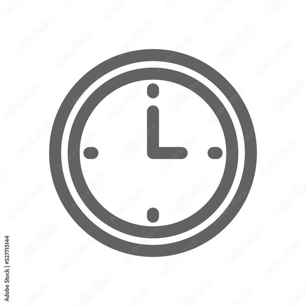 Clock icon time sign. minimal line icons, perfect for web design or business applications. Simple vector illustration. Clock icon time sign. minimal line icons, perfect for web design or business applications. Simple vector illustration.