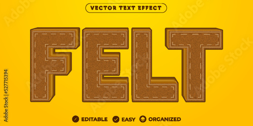 Felt Text Effect,Fully Editable Font Text Effect