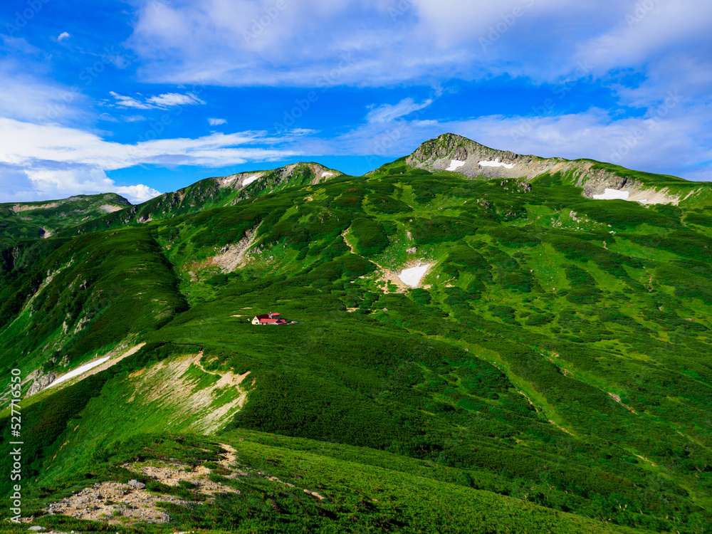 Fototapeta premium 三俣蓮華岳