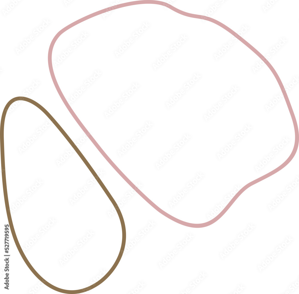 Colorful abstract line blob element Colorful abstract line blob element