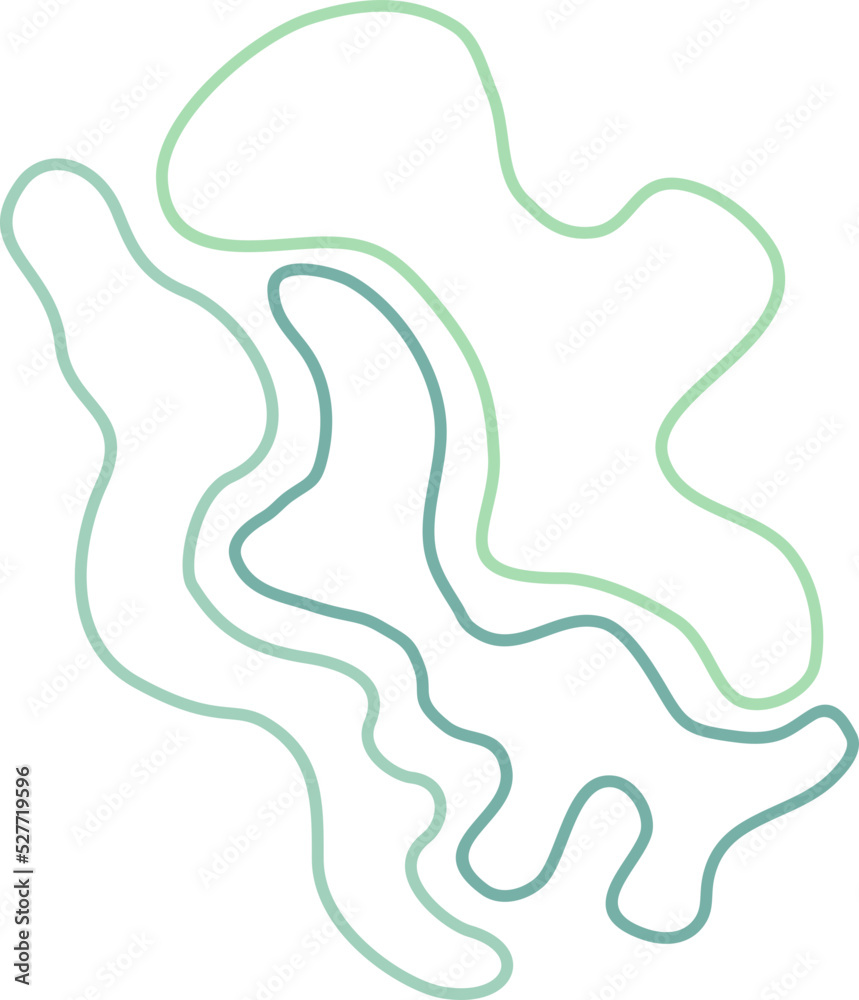 Colorful abstract line blob element Colorful abstract line blob element
