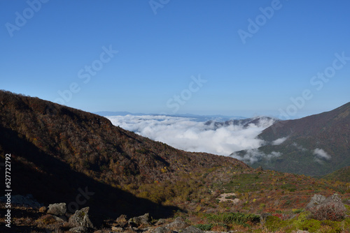 Climbing mountain in autumn, Nasu, Tochigi, Japan