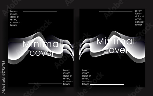 Black business flyer or cover design template